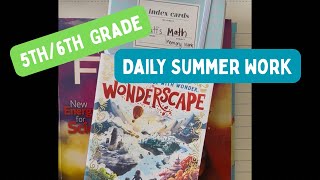 Summer Homeschool for my 5th/6th Grader Today!