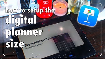 how to setup the size of your digital planner| How To Create a Digital Planner using Keynote in 2025