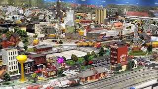 Around Curve by Transfer Table - MTH Rio Grande Heritage SD70ACe #1989 intermodal at Corner Field