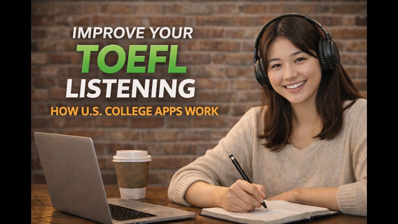 TOEFL Listening Practice: Cozy Podcast on U.S. College Applications (5 Minutes)