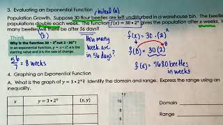 9 1 Part 4:Exponential Functions Algebra I notes