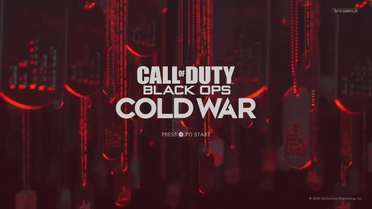 Call Of Duty Black Ops Cold War BETA Menu Screen/OST