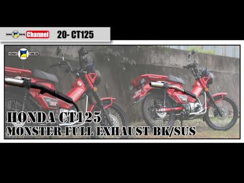音比較】HONDA 20- CT125 MONSTER FullExhaust BLACK マフラー