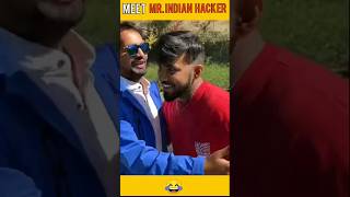 techno gamer meet mr indian hacker #ytshorts #viral #trending