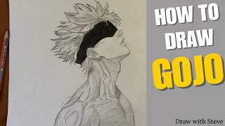 How to Draw Gojo Satoru | Jujutsu Kaisen Drawing Tutorial Step by Step