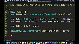 Calculate remaining time in days, hours, minutes and seconds - Javascript, PHP
