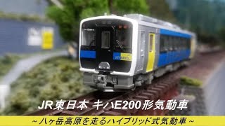【Nゲージ鉄道模型】JR東日本キハE200形気動車　～高原を走るハイブリッド式気動車～