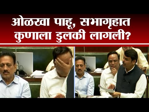 Ashish Shelar यांनी झोपेतून उठवताच Girish Mahajan यांचा अप्रतिम अभिनय-TV9