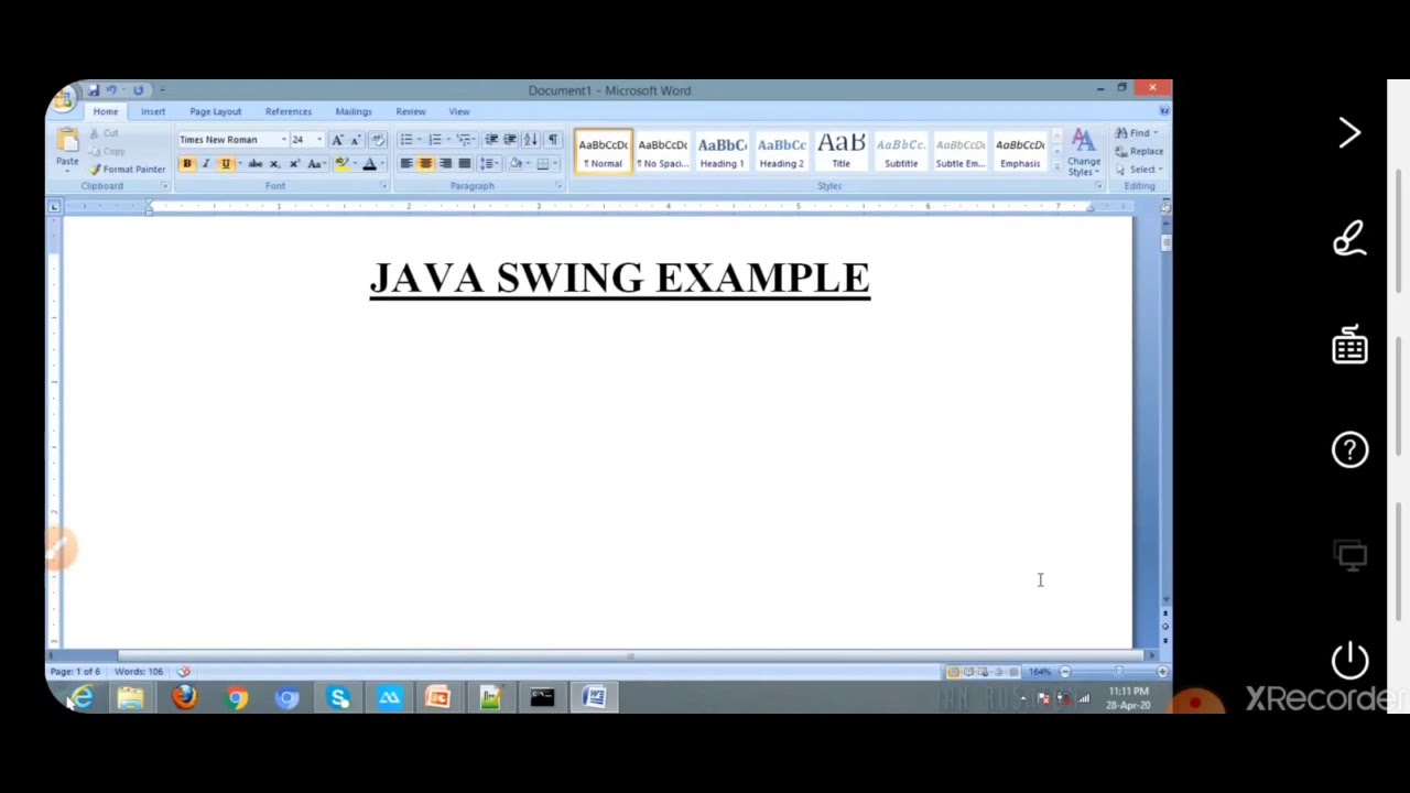 CS206 - JAVA SWING EXAMPLE - PART II - YouTube