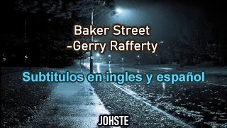 Video thumbnail of "Baker Street - Gerry Rafferty (letras - ingles-español)"