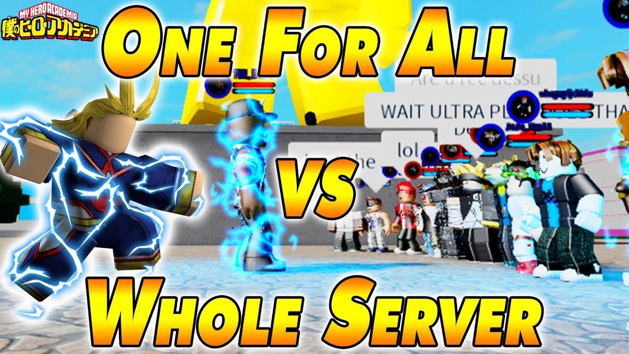 One For All Vs The Whole Server Boku No Roblox Remastered Youtube - new 250k code boku no roblox remastered youtube