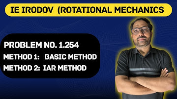 IE IRODOV (ROTATIONAL MECHANICS)  PROBLEM NO. 1.254