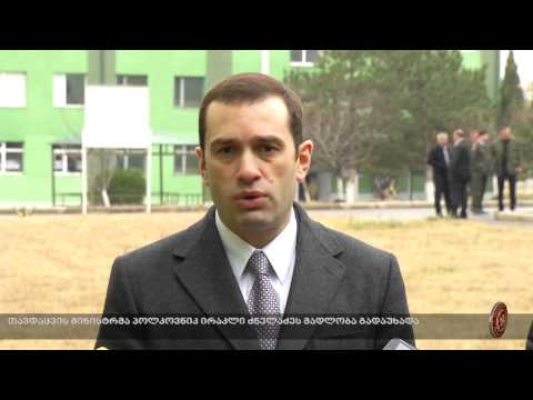 თავდაცვის მინისტრმა პოლკოვნიკ ირაკლი ძნელაძეს მადლობა გადაუხადა