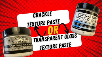 Crackle or Transparent Gloss Texture Paste Review