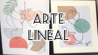Cuadro Abstracto de Arte Lineal/ Abstract One Line Art [ARTE]