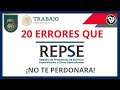 20 ERRORES QUE REPSE ¡NO TE PERDONARÁ!