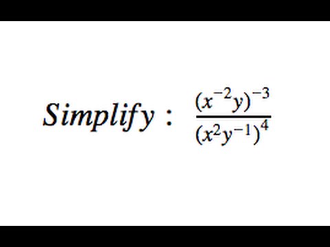 Simplify X 2 Y 3 X 2y 1 Youtube
