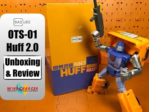 トランスフォーマー　BADCUBE　OTS-01　ENGINEER HUFF BadCube Ots-01 Engineer Huff and Transformers G1 Huffer for