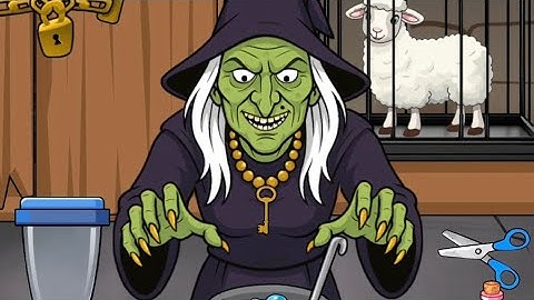 Mind Maze niveau 62 Help de heks een drankje te maken om in een jong meisje te veranderen