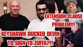 KEYSHAWN DAVIS DUCKED DEVIN AND TOP RANK DUE TO EXTENSION CLAUSE!! NEW POSSIBILITIES ARISE!!!