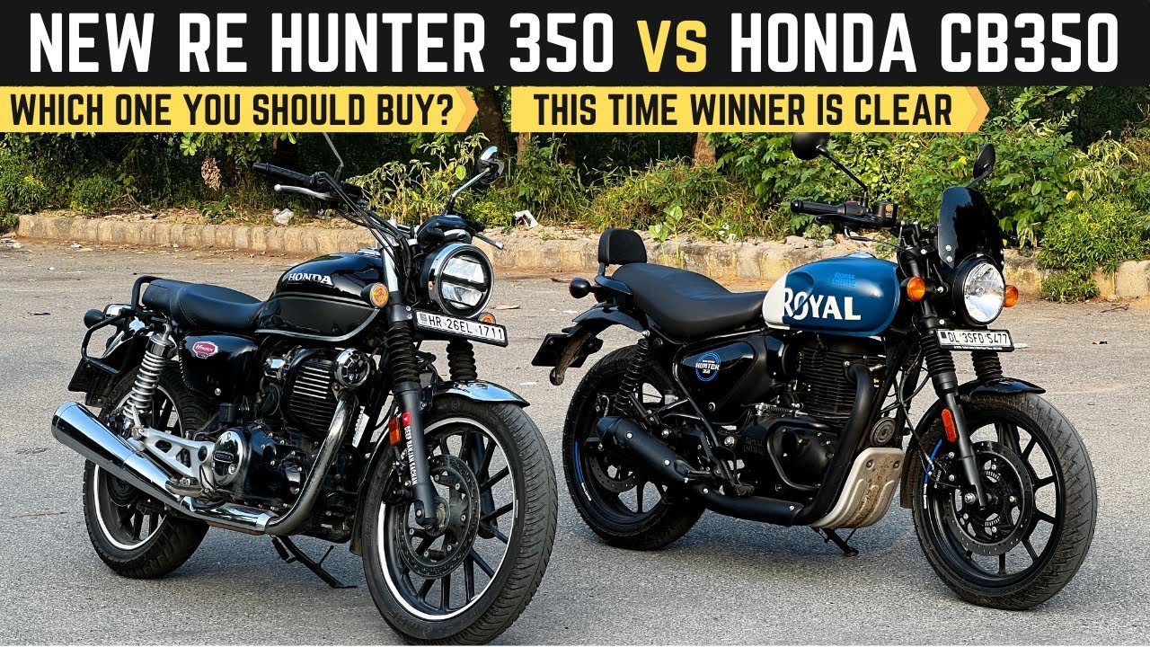 New RE Hunter 350 Vs Honda CB350 RS Most Practical Comparison City 