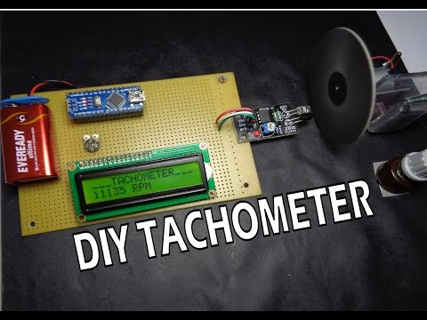How to make Arduino based Digital Tachometer │RPM Counter ...
