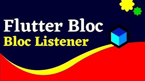 #5 Flutter Bloc | BlocListener And BlocBuilder Widget In Flutter Bloc | By Vivek Lodh