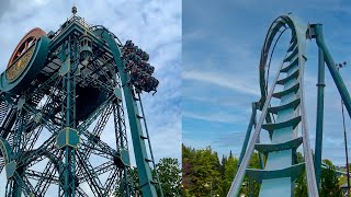 Baron 1898 Roller Coaster! Multi Angle 4K POV! Efteling Theme Park Netherlands