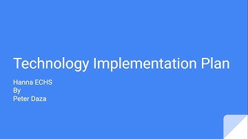 Technology Implementation Plan EDTC 6342