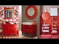 Red Bathroom Vanity