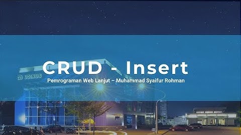 Belajar Mudah Insert dengan Database MYSQL PHP Bag 2