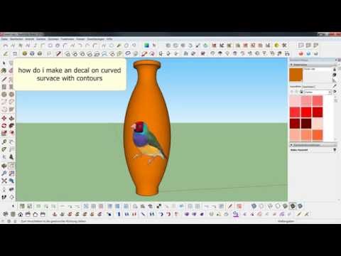 Sketchup Mapping Texture Tutorial | Kurve Oberflächen