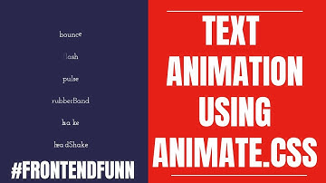 Text Animation Tutorial with HTML CSS JavaScript and Animate.css