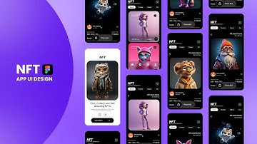 NFT Collection Mobile App Design in Figma: Modern UI/UX Interactive Prototype Tutorial