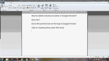How to delete individual cookies from Google Chrome?