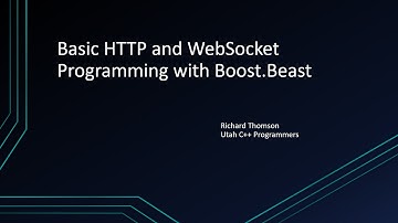 Basic HTTP and WebSocket Programming with Boost.Beast