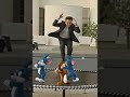 Me and animated cartoon Tom & Jerry riding in Geneva, Switzerland.