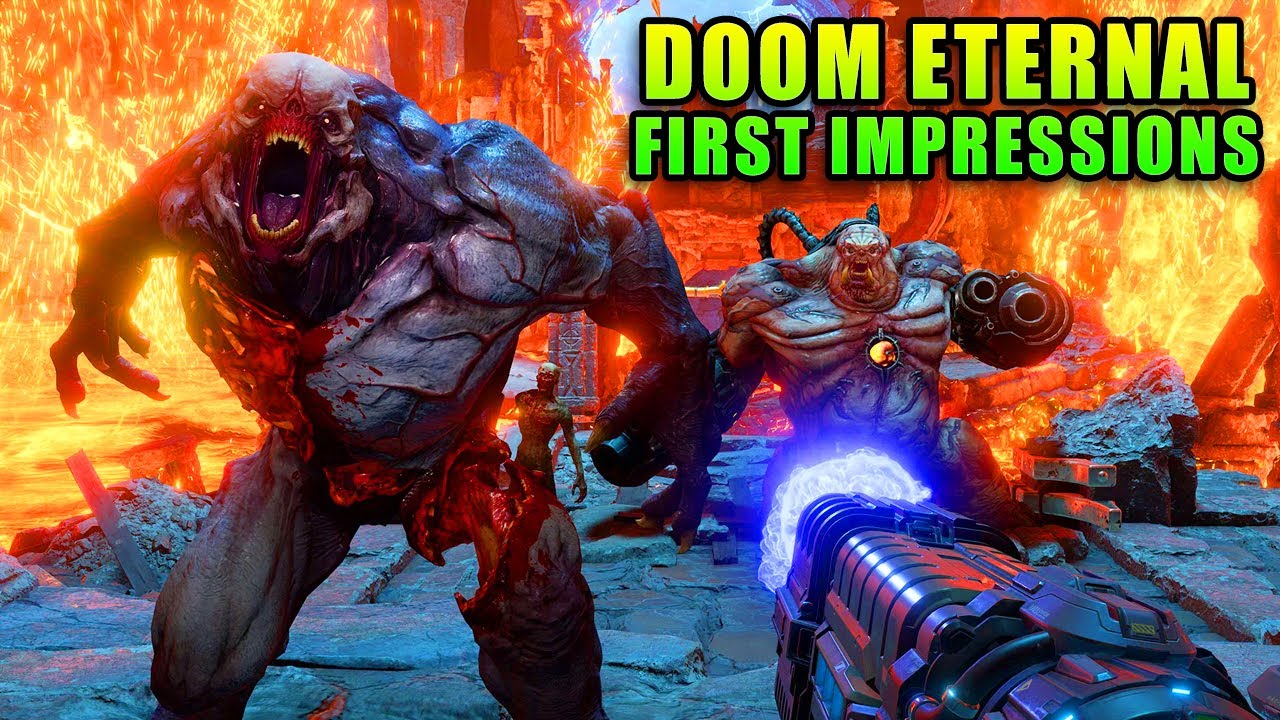 DOOM Eternal First Impressions Hardest DOOM Ever YouTube