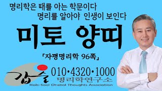 지지(미토未土)(자평명리학96쪽)-갑술명리학연구소-안태옥박사 #소서 #대서 #남남서 #이음사양 #삼복 #초복…
