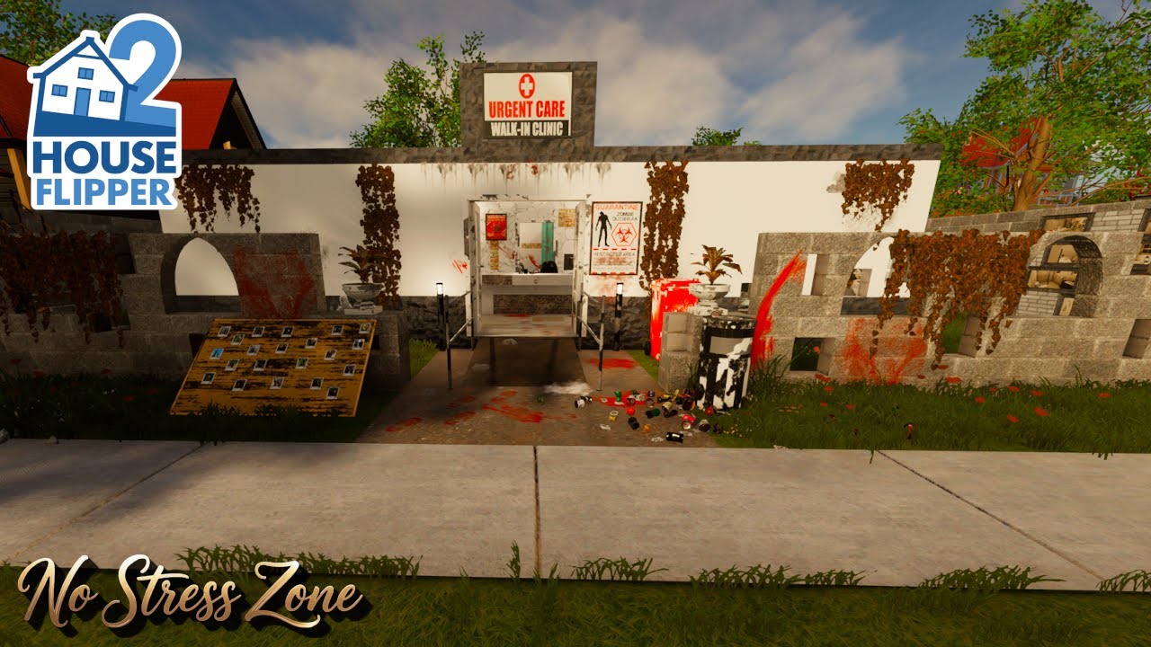House Flipper 2 – Urgente Care - The Walking Dead Build | No Commentary (custom job)