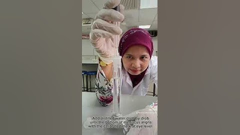 HOW TO USE VOLUMETRIC FLASK