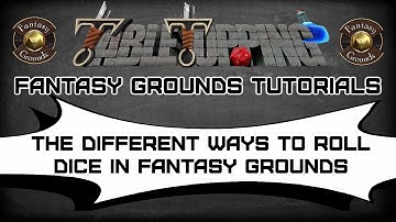 How To Use The Dice For Attacking In Your Fantasy Grounds Game!