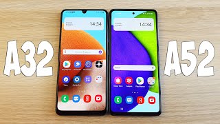 картинка: SAMSUNG GALAXY A32 VS GALAXY A52 - ЧТО ВЫБРАТЬ? ПОЛНОЕ СРАВНЕНИЕ!