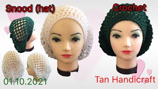Tutorial ke 460  Simple Snood ( hat ) Crochet easy for beginners