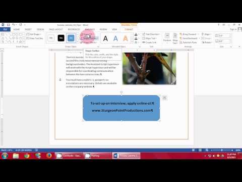 Microsoft Office 2013 Word Chapter 1 Project A