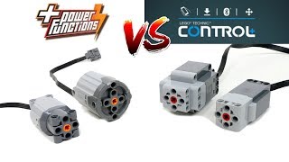 NEW LEGO Control+ motors VS Power Functions motors screenshot 4