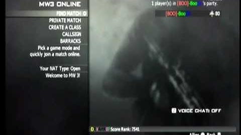 MW3 Wii Trolling my Friend