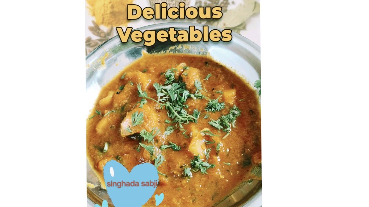  Desi singhade ki sabji recipe...😋 Testy testy kache singhade ki sabji 😊 