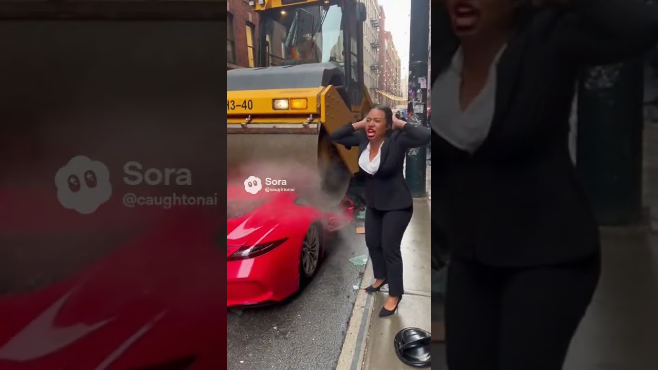 Steamroller vs. Supercar 🚜🥞 （ロードローラー vs スーパーカー 🚜🥞）