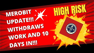 MEROBIT UPDATE! HYIP in for 10 days! Withdrawals WORKING. Check. SUPPORT WORKING. Check. (High Risk)
